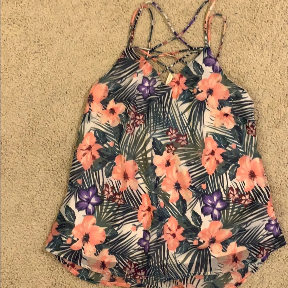 Hawaiian spaghetti strap